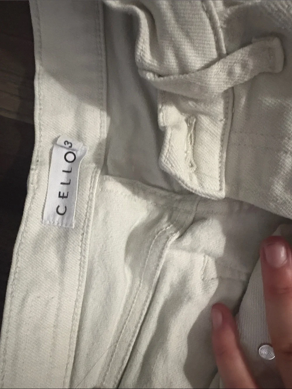 Cello White Distressed Straight Leg Jeans - Picture 2 of 3